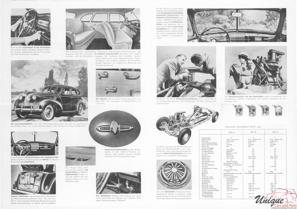 1939 Buick Foldout (Switzerland) Page 2
